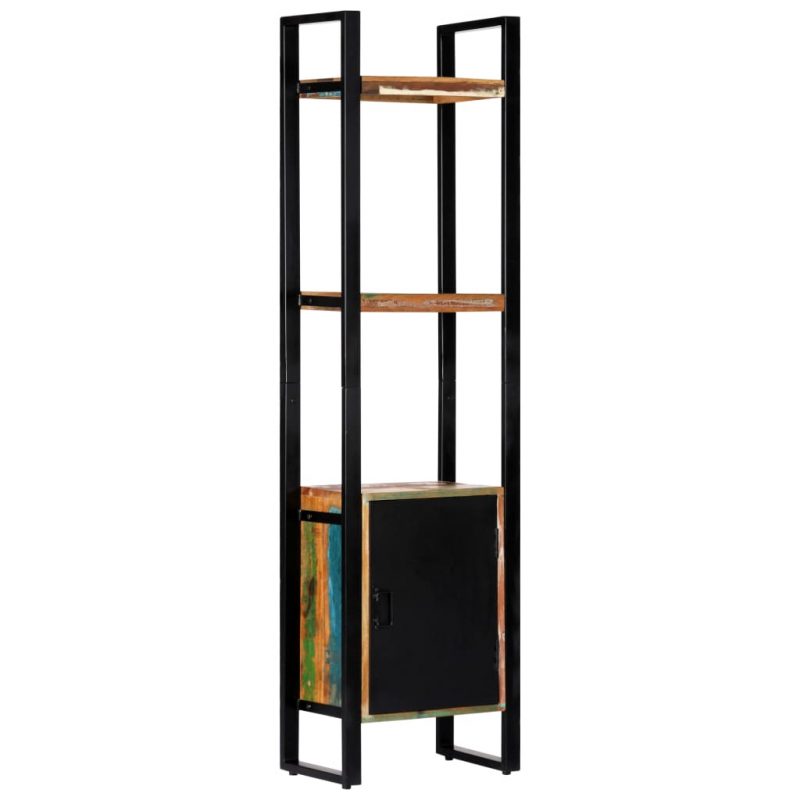 Police za knjige od masivnog obnovljenog drva 45 x 30 x 171 cm