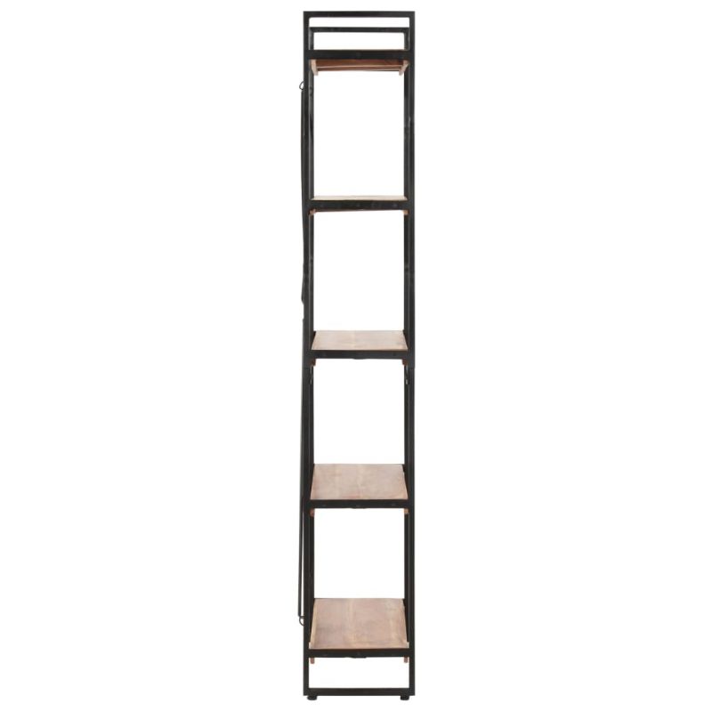 Police za knjige s 5 razina 140x30x180 cm masivno drvo bagrema - Slika 3