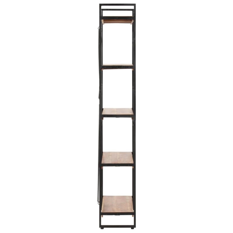 Police za knjige s 5 razina 90x30x180 cm masivno bagremovo drvo - Slika 3