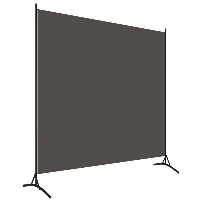 Sobna pregrada s 1 panelom antracit 175 x 180 cm