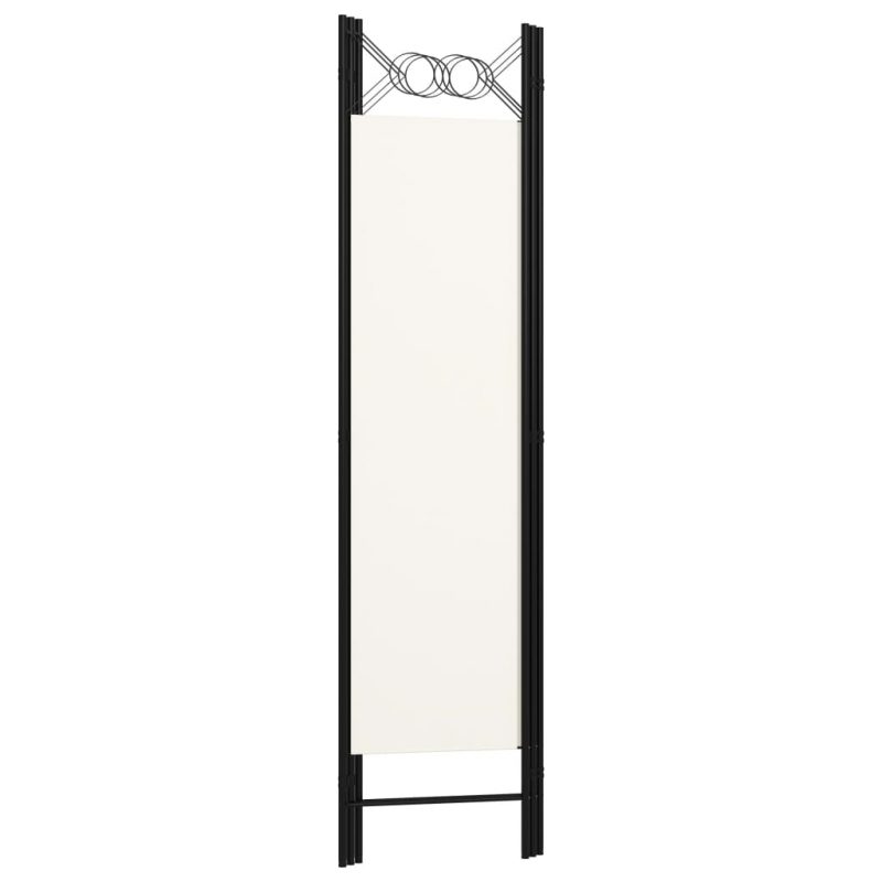 Sobna pregrada s 3 panela krem-bijela 120 x 180 cm - Slika 4