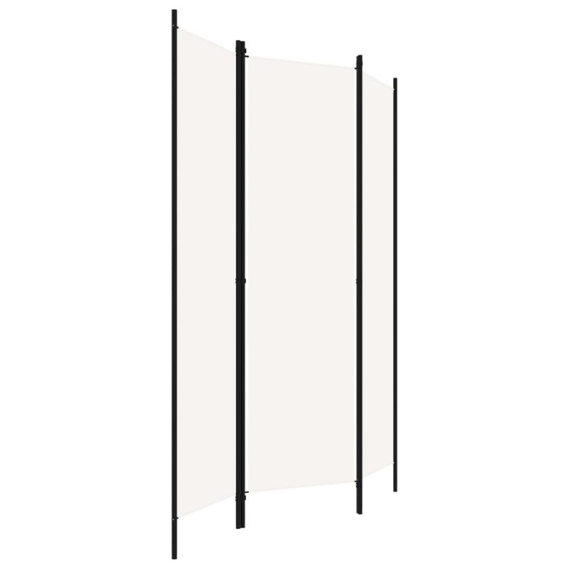 Sobna pregrada s 3 panela krem-bijela 150 x 180 cm - Slika 3
