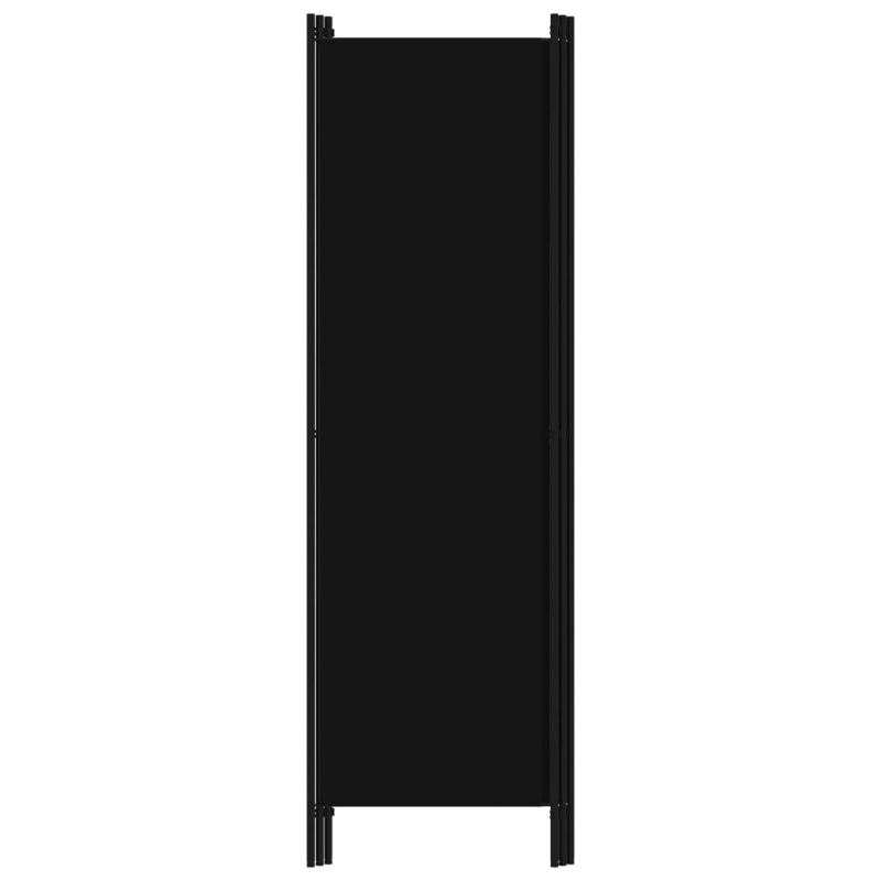 Sobna pregrada s 3 panela crna 150 x 180 cm - Slika 4