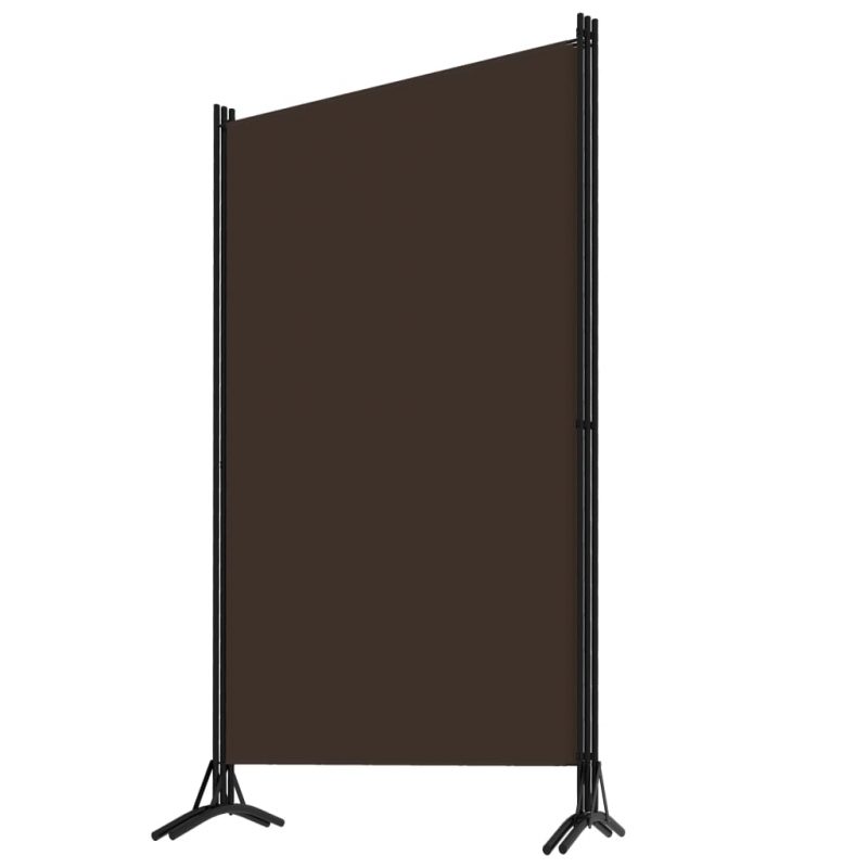 Sobna pregrada s 3 panela smeđa 260 x 180 cm - Slika 3