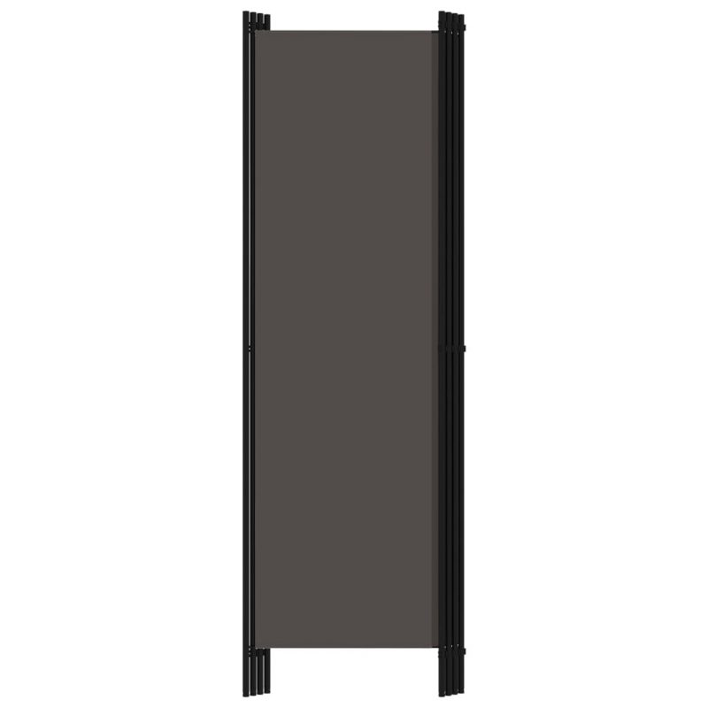 Sobna pregrada s 4 panela antracit 200 x 180 cm - Slika 4