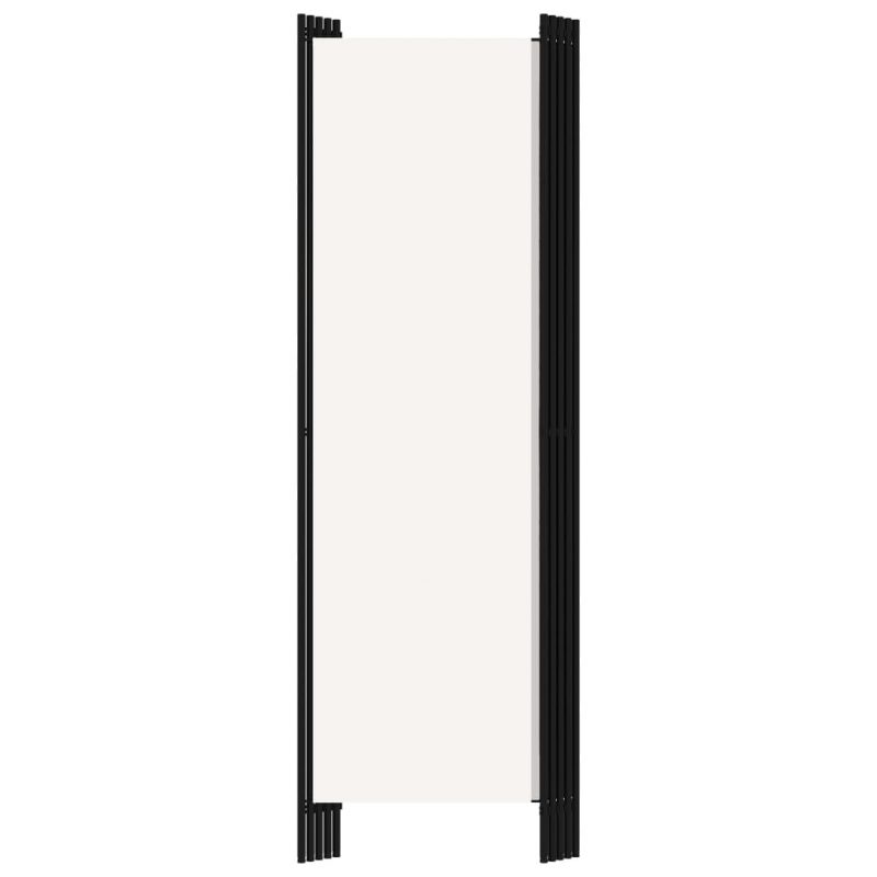 Sobna pregrada s 5 panela krem-bijela 250 x 180 cm - Slika 4