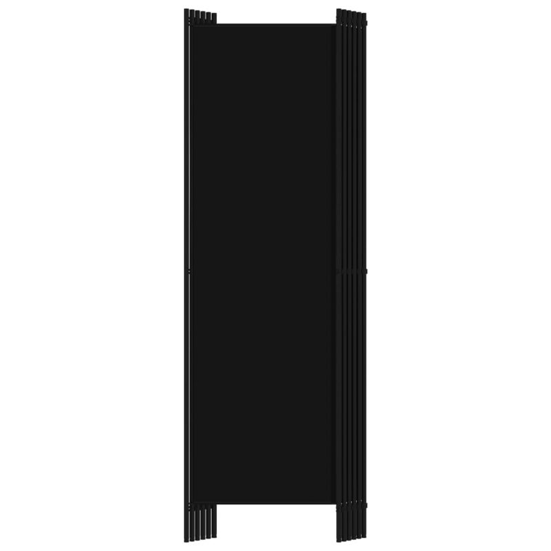 Sobna pregrada sa 6 panela crna 300 x 180 cm - Slika 4