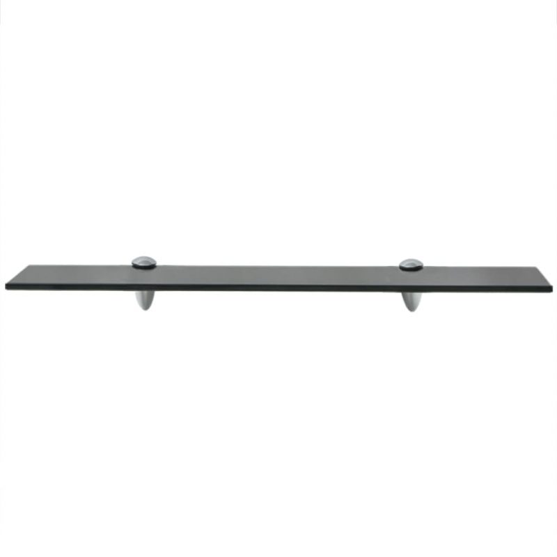 Zidne police 2 kom staklene 60 x 10 cm 8 mm - Slika 3