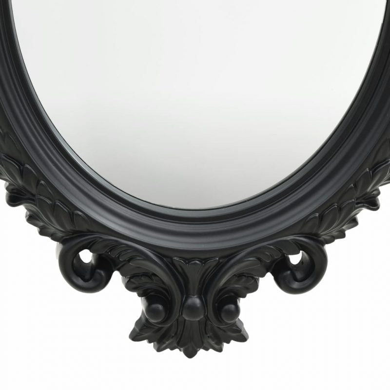 Zidno ogledalo u dvorskom stilu 56 x 76 cm crno - Slika 3