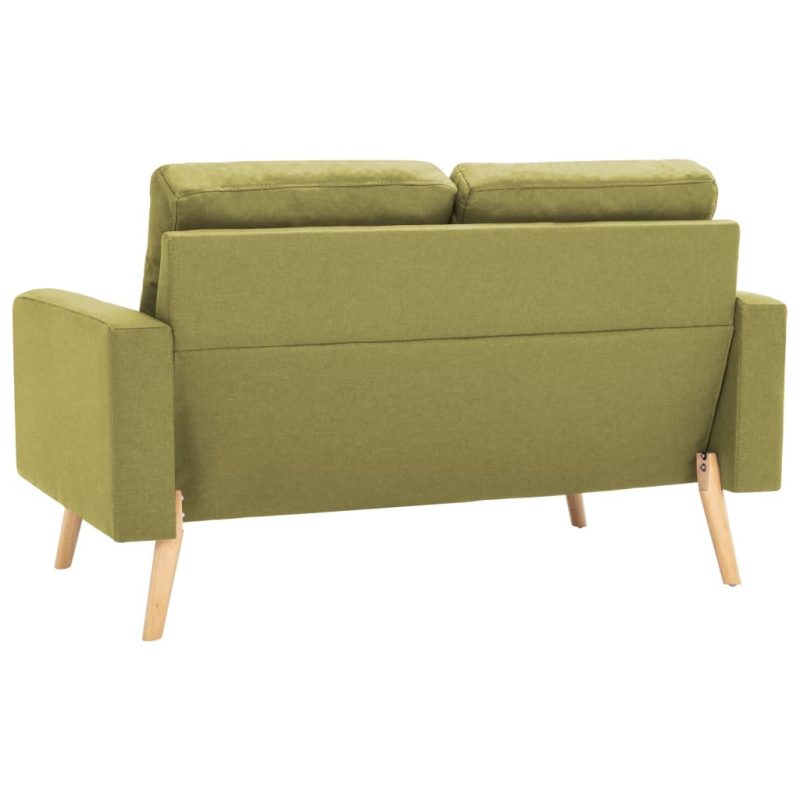 2-dijelni set sofa od tkanine zeleni - Slika 4