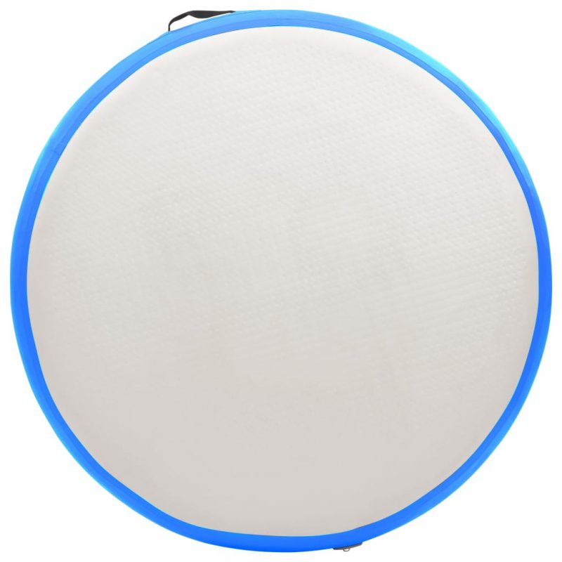 Gimnastička prostirka na napuhavanje 100x100x20 cm PVC plava - Slika 4