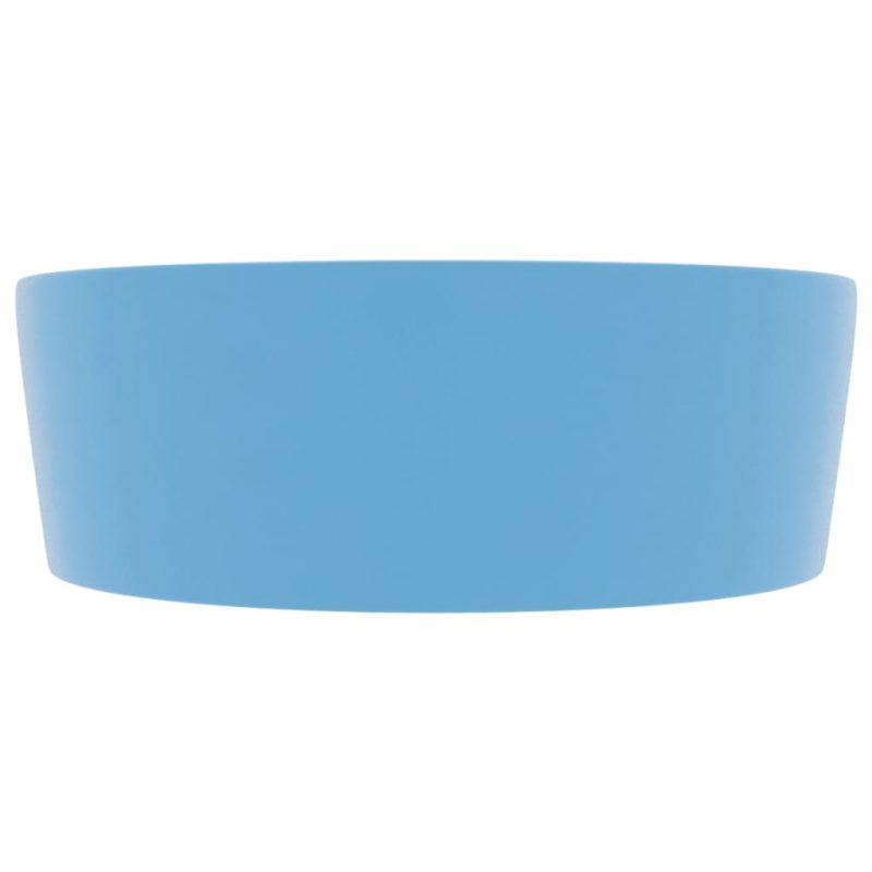 Luksuzni umivaonik mat svjetloplavi 36 x 13 cm keramički - Slika 4