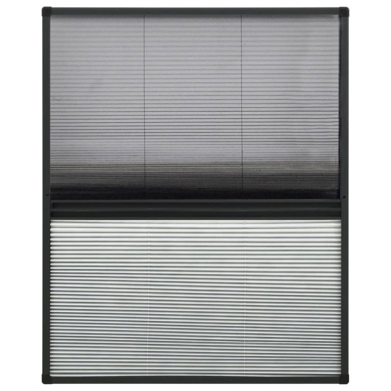 Nabrani zaslon protiv insekata za prozore aluminijski 60x80 cm
