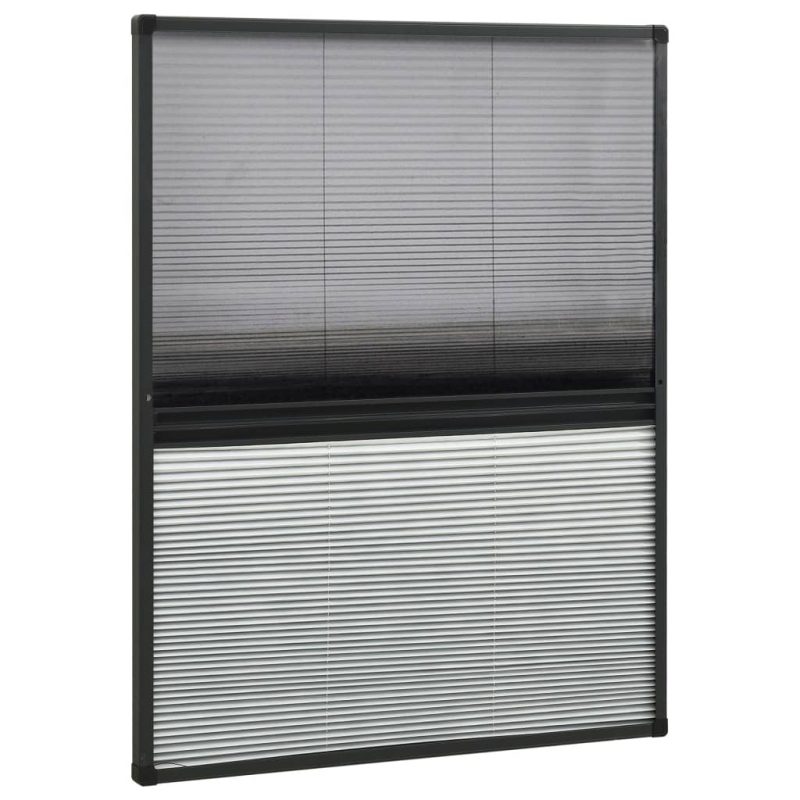 Nabrani zaslon protiv insekata za prozore aluminijski 60x80 cm - Slika 3