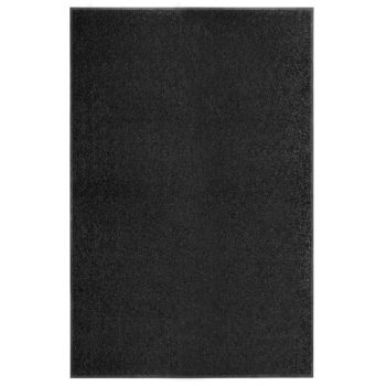 Otirač perivi crni 120 x 180 cm