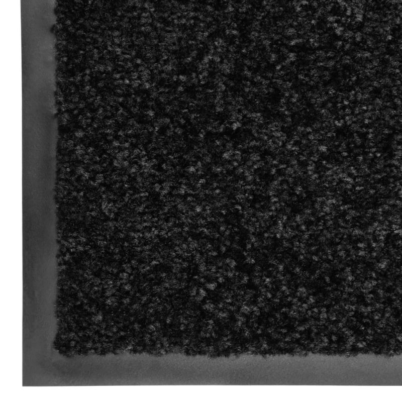 Otirač perivi crni 60 x 180 cm - Slika 4