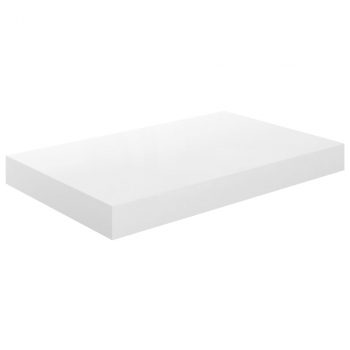 Plutajuće zidne police 4 kom sjajne bijele 40 x 23 x 3