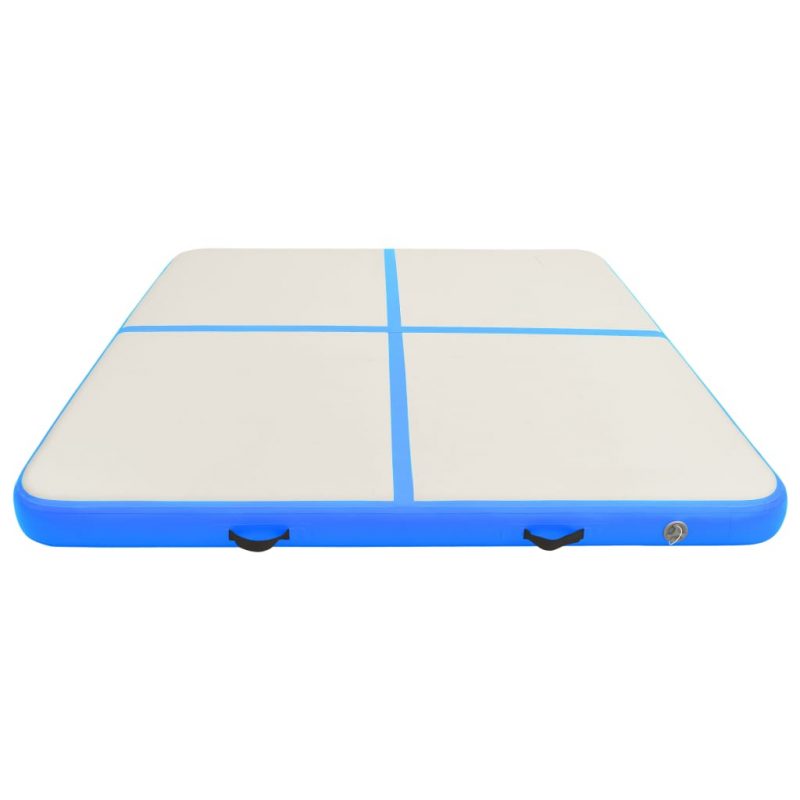 Strunjača na napuhavanje s crpkom 200 x 200 x 15 cm PVC plava - Slika 4