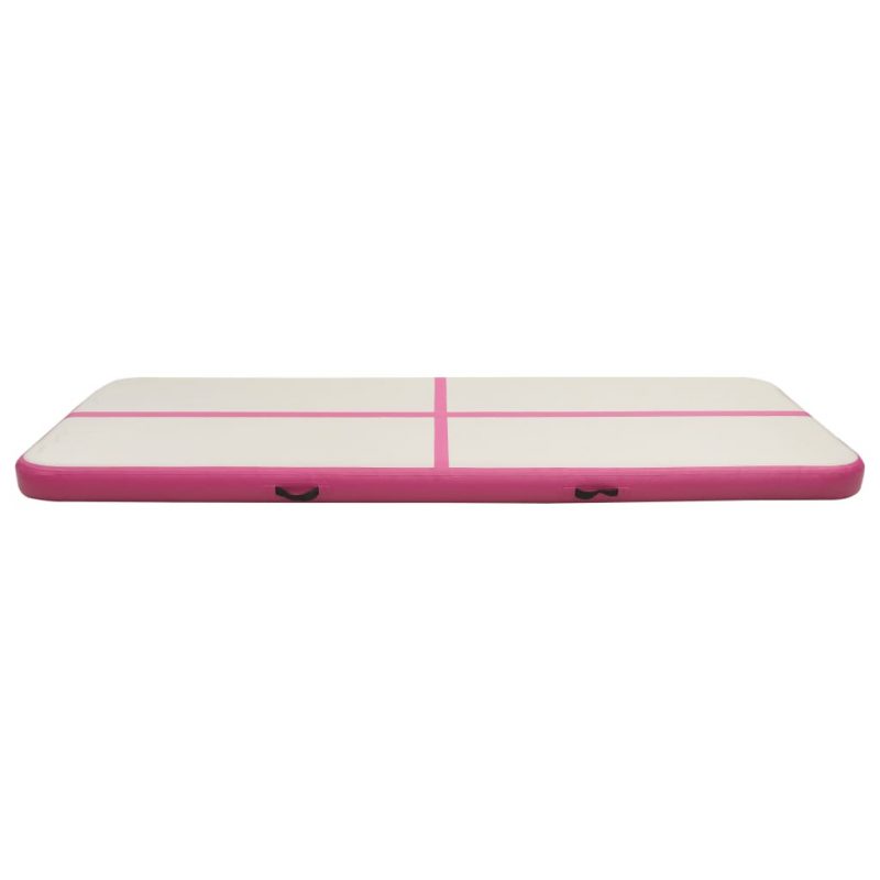 Strunjača na napuhavanje s crpkom 300 x 100 x 15 cm PVC roza - Slika 4