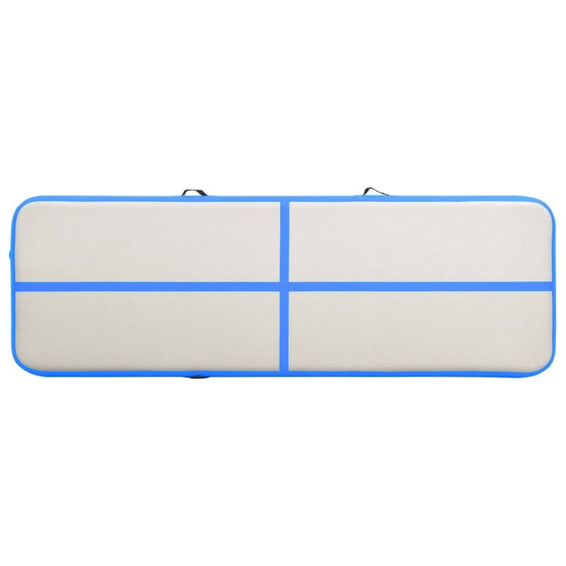Strunjača na napuhavanje s crpkom 500 x 100 x 15 cm PVC plava - Slika 4