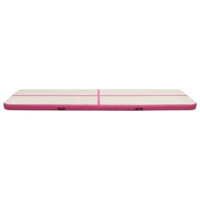 Strunjača na napuhavanje s crpkom 600 x 100 x 20 cm PVC roza - Slika 4