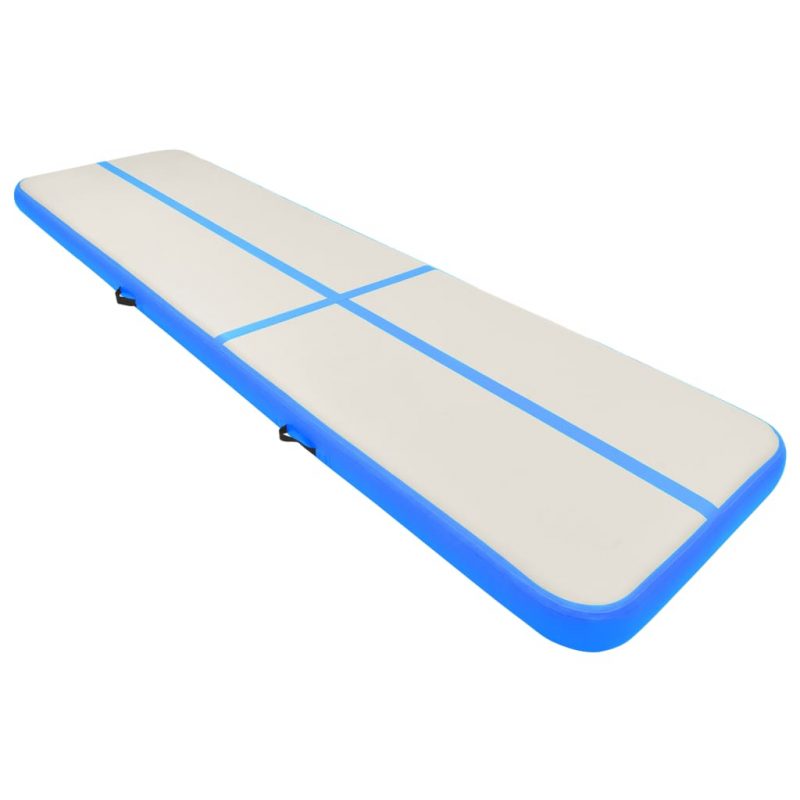 Strunjača na napuhavanje s crpkom 800 x 100 x 20 cm PVC plava - Slika 3