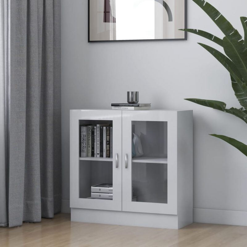 Vitrina visoki sjaj bijela 82