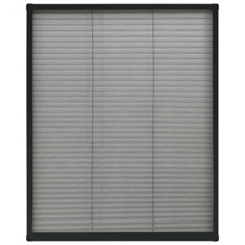 Zaslon protiv insekata za prozore antracit 80x100 cm aluminij