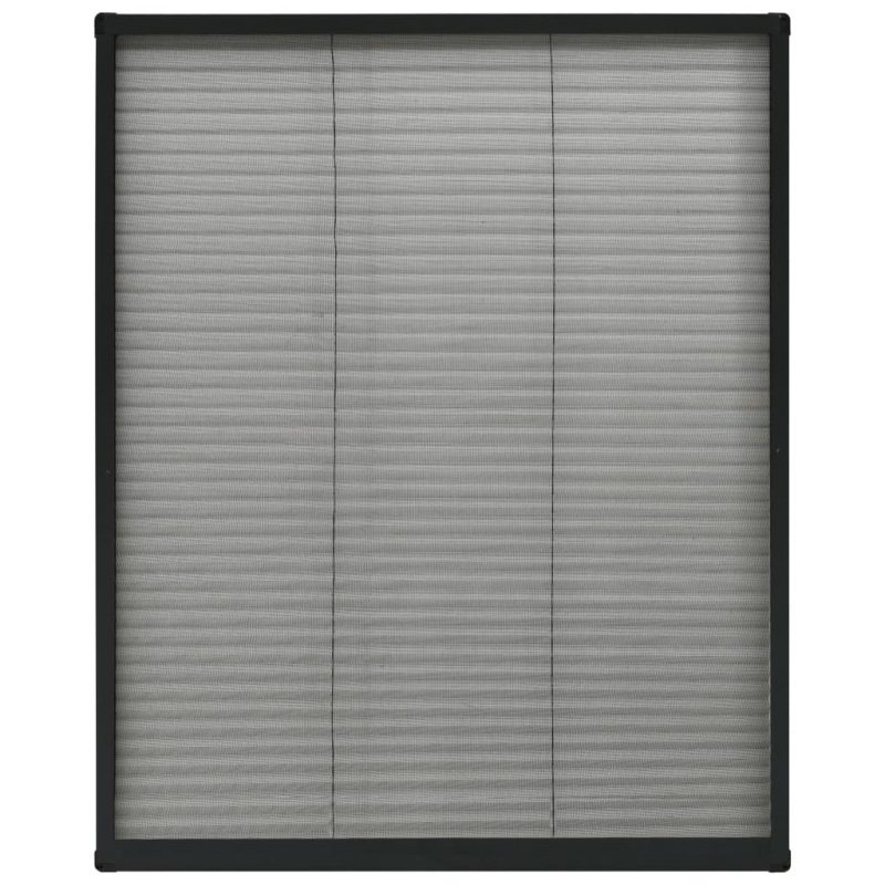 Zaslon protiv insekata za prozore antracit 80x100 cm aluminij