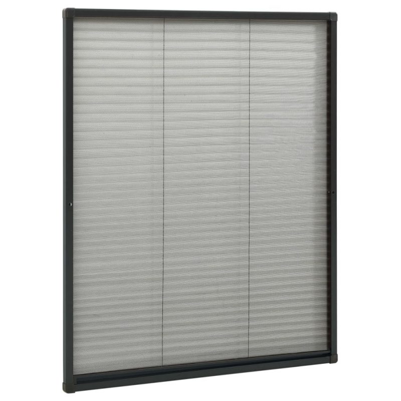 Zaslon protiv insekata za prozore antracit 80x100 cm aluminij - Slika 3