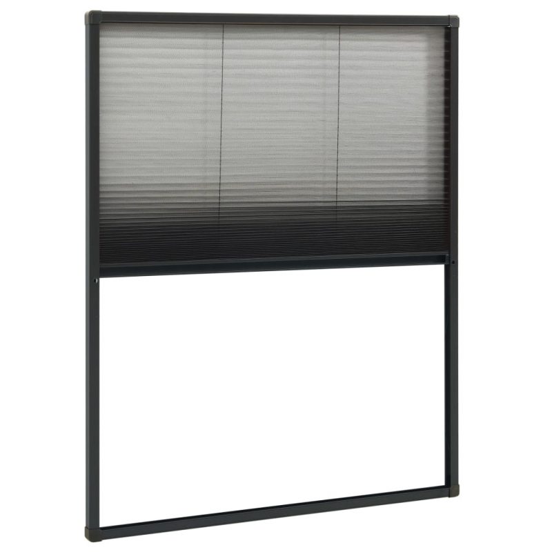 Zaslon protiv insekata za prozore antracit 80x100 cm aluminij - Slika 4