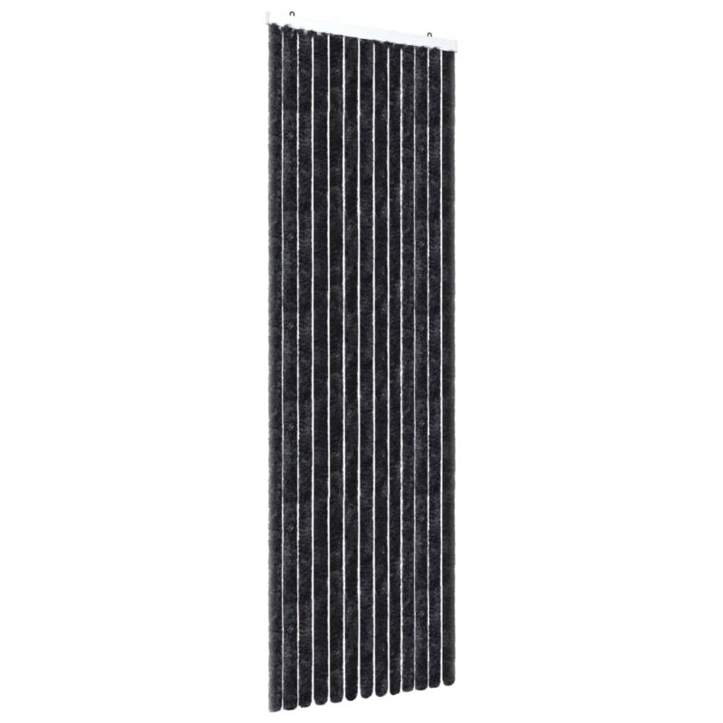 Zastor protiv insekata antracit 56 x 200 cm šenil - Slika 4
