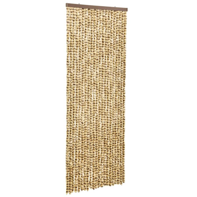 Zastor protiv insekata bež-smeđi 56 x 185 cm šenil - Slika 4