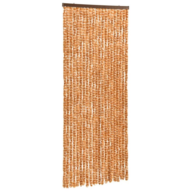 Zastor protiv insekata oker-bijeli 56 x 185 cm šenil - Slika 4