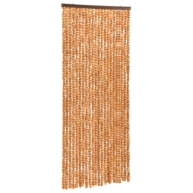 Zastor protiv insekata oker-bijeli 90 x 220 cm šenil - Slika 4