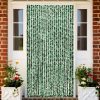Zastor protiv insekata zeleno-bijeli 100 x 220 cm šenil