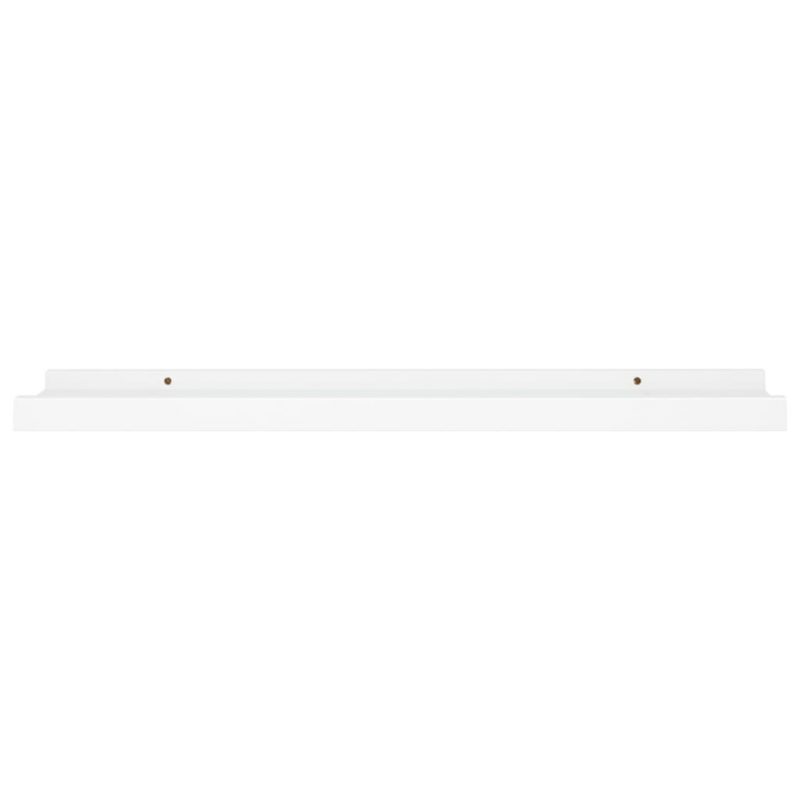 Zidne police za fotografije 2 kom bijele 60 x 9 x 3 cm MDF - Slika 4