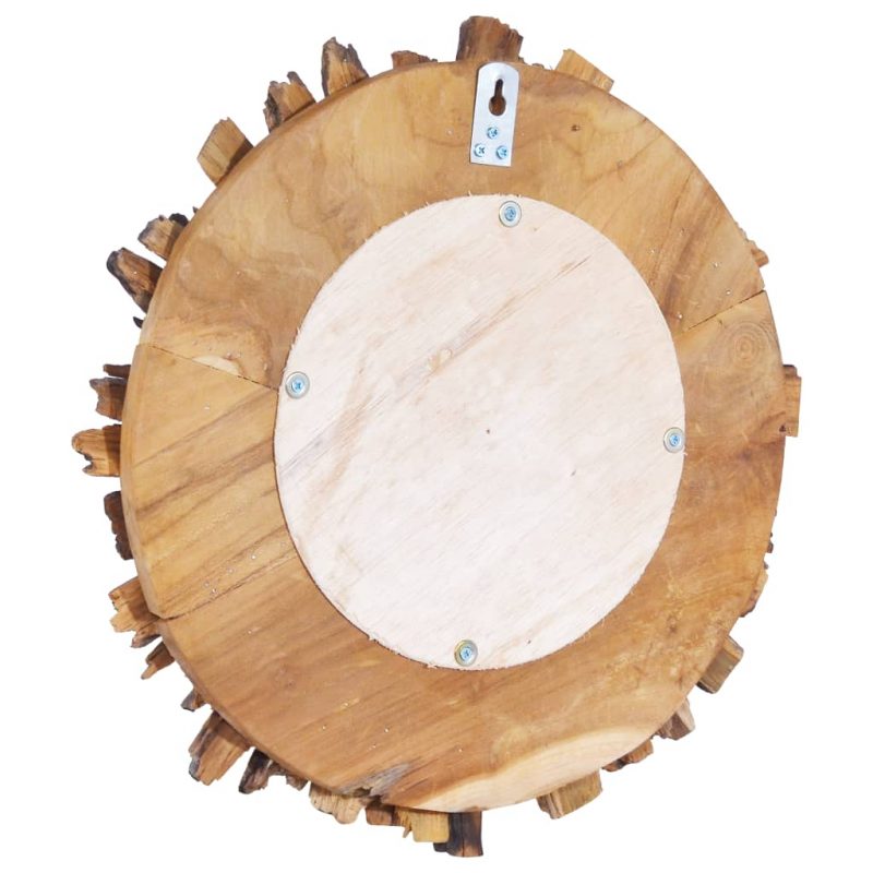 Zidno ogledalo od tikovine 40 cm okruglo - Slika 4