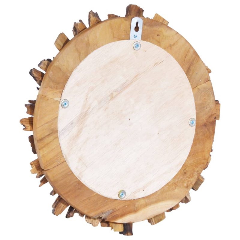 Zidno ogledalo od tikovine 60 cm okruglo - Slika 4