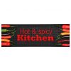 Kuhinjski tepih s natpisom Hot & Spicy perivi 60 x 300 cm