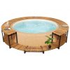 Ograda za jacuzzi 273 x 53 cm od masivnog bagremovog drva