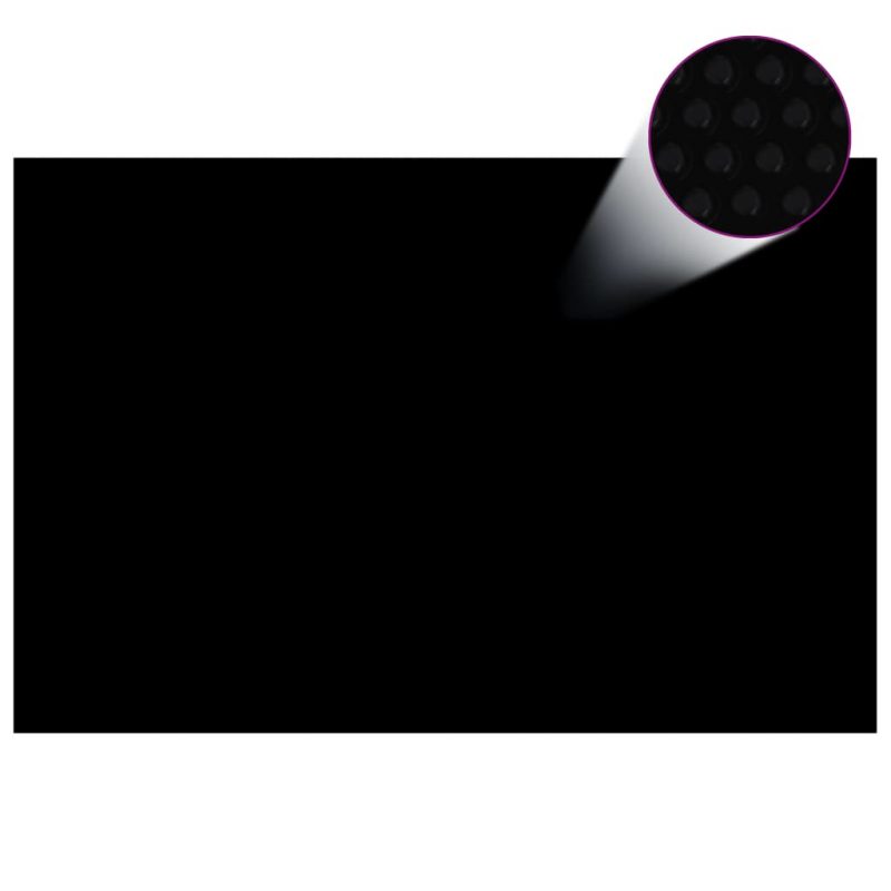 Plutajući PE solarni pokrov za bazen 300 x 200 cm crno-plavi - Slika 4