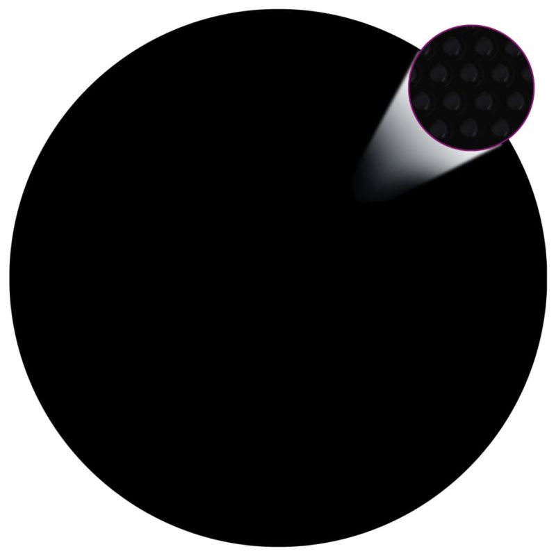 Plutajući PE solarni pokrov za bazen 381 cm crno-plavi - Slika 4