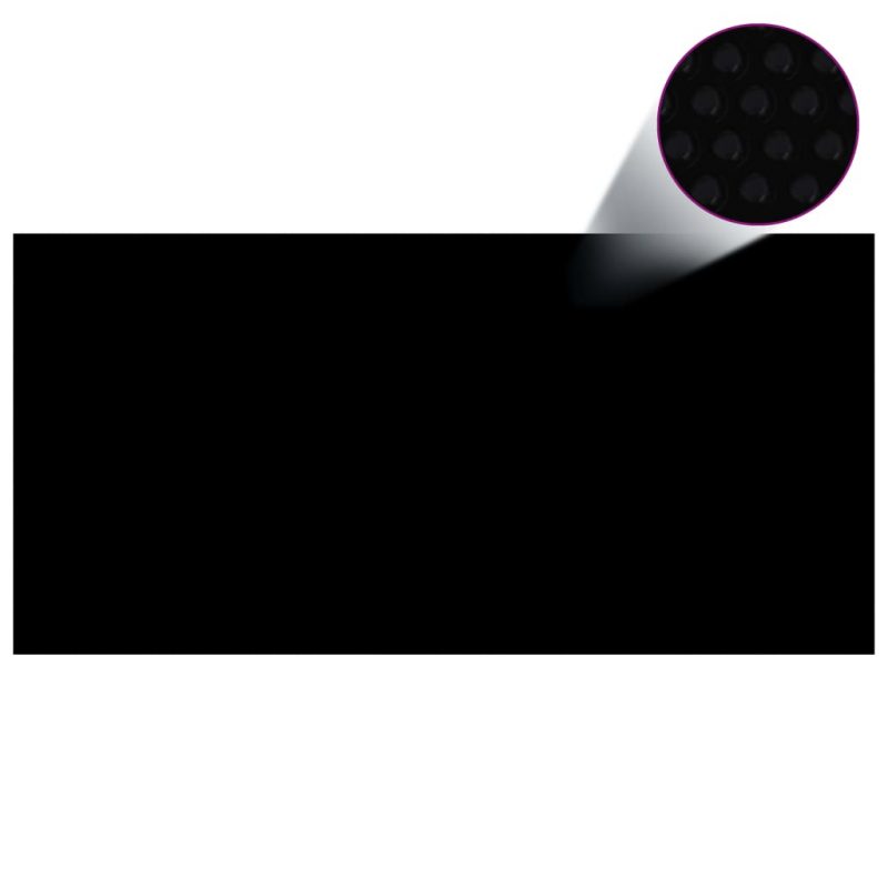 Plutajući PE solarni pokrov za bazen 450 x 220 cm crno-plavi - Slika 4