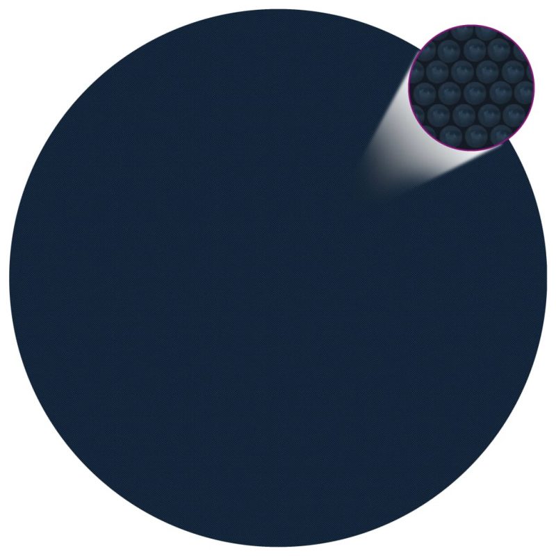 Plutajući PE solarni pokrov za bazen 527 cm crno-plavi - Slika 3