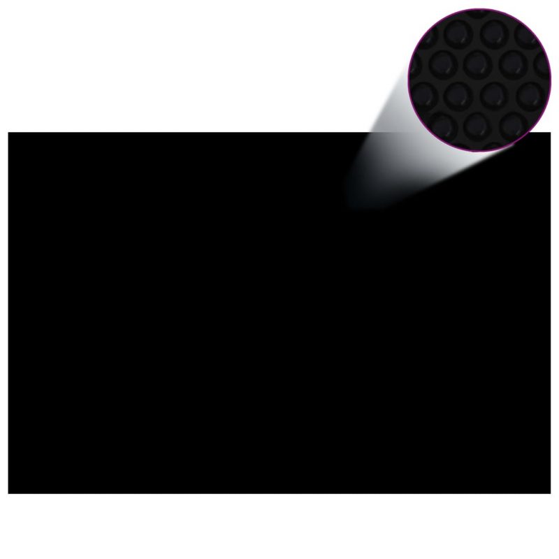 Plutajući PE solarni pokrov za bazen 600 x 400 cm crno-plavi - Slika 4