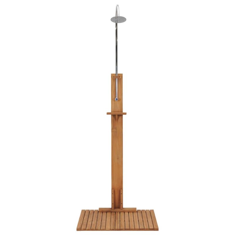 Vrtni tuš 75 x 75 x 210 cm od masivne tikovine - Slika 4