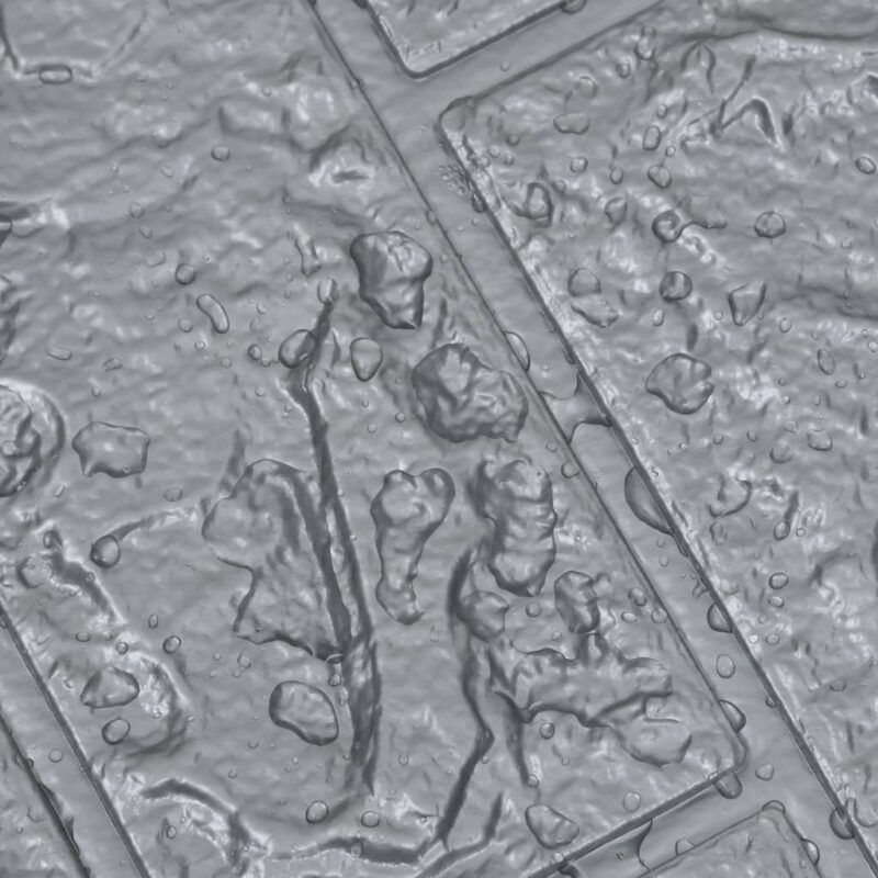 3D zidne tapete s uzorkom cigli samoljepljive 10 kom antracit - Slika 3