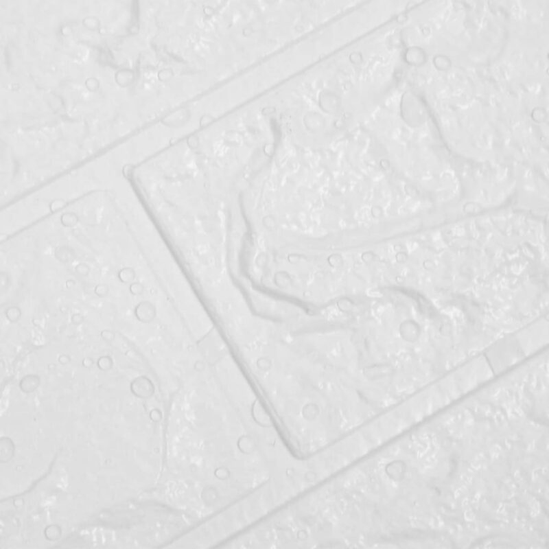 3D zidne tapete s uzorkom cigli samoljepljive 20 kom bijele - Slika 3