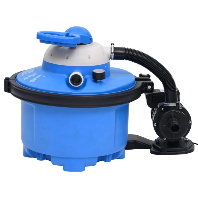 Crpka s pješčanim filtrom plavo-crna 385x620x432 mm 200 W 25 L - Slika 4